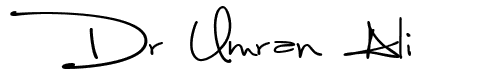 Signature of Dr. Umran Ali